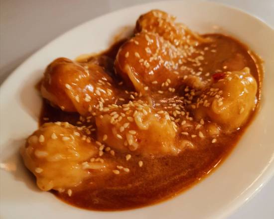 Wonton à la Sauce d'Arachides / Wonton with Peanut Sauce/炒手